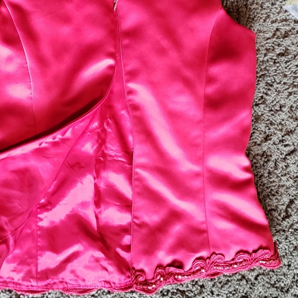 Women Betsy & Adams by Jaslene Size S Red Embelish - Picture 3 of 5